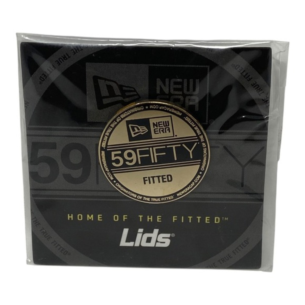 Lids New‎ Era Cap Pin 59Fifty Fitted Pinthrill Gold Toned Enamel Lapel Hat Pin